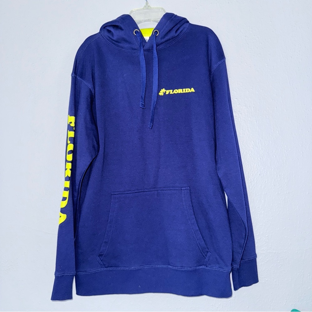Creative Apparel Men’s Hoodie Sweatshirt Florida Sz M Navy Blue Long Sleeve Cozy